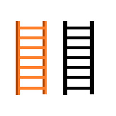 Stairs vector flat design. Stairs icon.