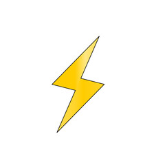 Lightning bolt icon. Lightning bolt vector or clipart.