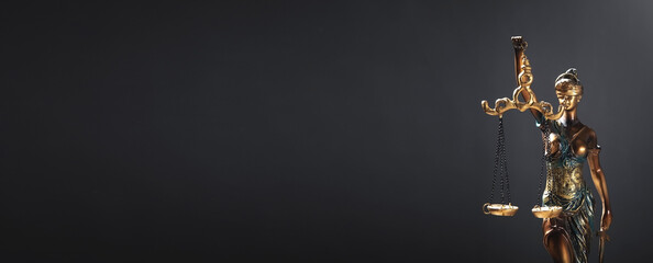  Statue of Lady Justice. Legal and Law