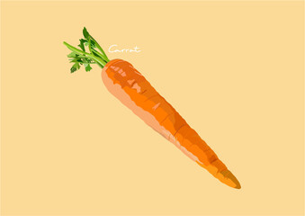 Vector Illustration of Carrot