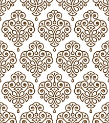 Seamless damask wallpaper