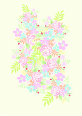Flowers Background and flower pattern
