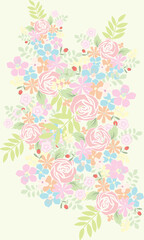 Flowers Background and flower pattern