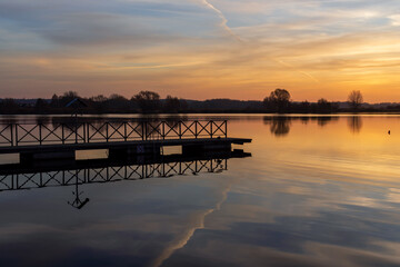 Poranek nad Zalewem Dojlidzkim, Podlasie, Polska © podlaski49