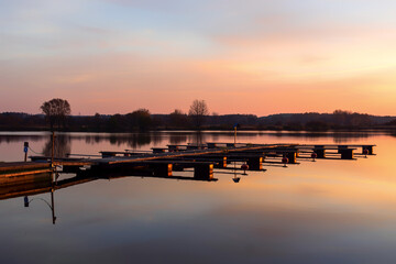 Poranek nad Zalewem Dojlidzkim, Podlasie, Polska © podlaski49