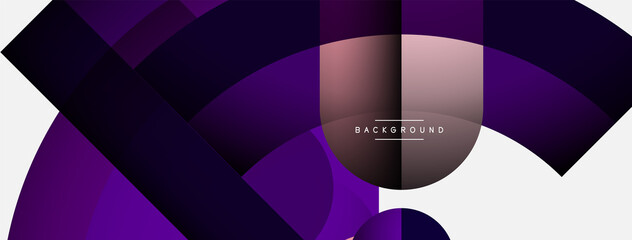 Trendy shapes, color minimal design composition, lines and shadows for wallpaper banner background or landing page