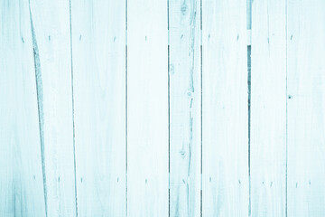 Old grunge wood plank texture background. Vintage blue wooden board wall have antique cracking style 