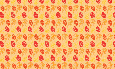 yellow orange leaf  pattern background. wall paper fabric clothing scrapbooking and so more.