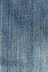 Dark blue jeans texture and textile background.