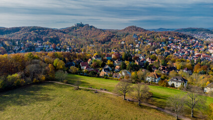 Herbstspaziergang rund um die Wartburg Stadt Eisenach am Rand des Thüringer Wald - Thüringen