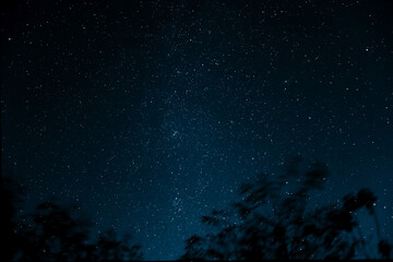 Fototapeta na wymiar Millions stars on the night sky