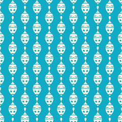 Off white fishes vertical seamless repeat pattern print background