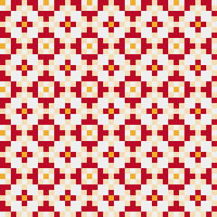 Abstract Cross Pattern generative computational art illustration