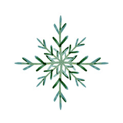 Hand drawn snowflake illustartion Holiday symbol in modern style isolated. Winter elements for storis decoration, postcard, banner, christmas card. 2022 happy new year
