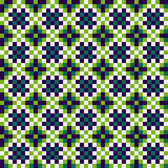 Abstract Cross Pattern generative computational art illustration