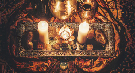 Healing stones for shaman ritual,