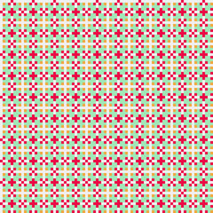 Abstract Cross Pattern generative computational art illustration