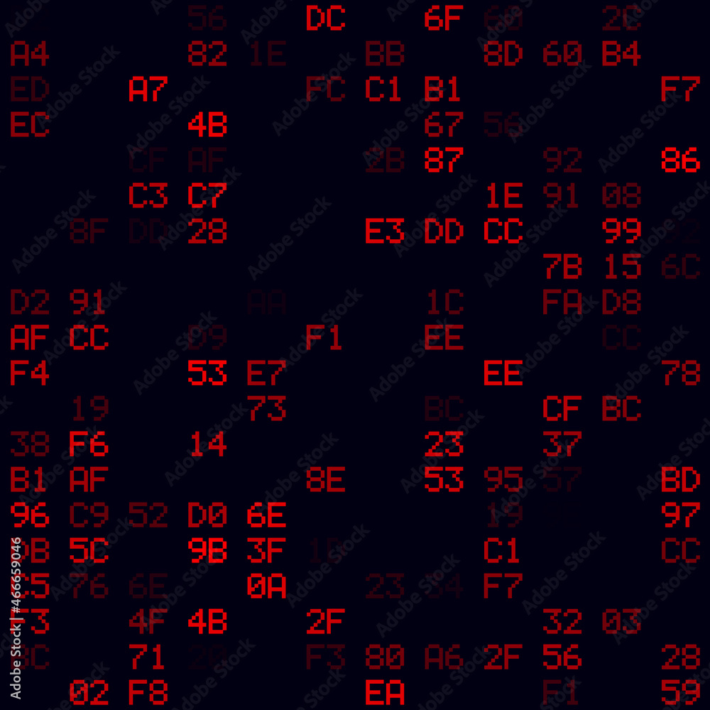 Poster digital background. red sparse hexademical pairs background. small sized seamless pattern. artistic 