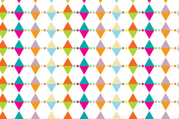 Background wallpaper with triangles and circles on a white background