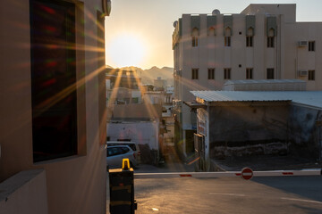 street at evening