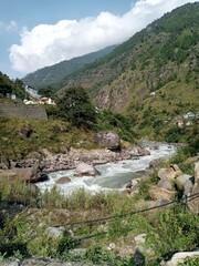 Fototapeta na wymiar Beautiful Langtang Valley trekking in Nepal