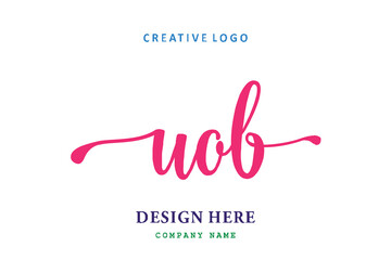 UOB lettering logo is simple, easy to understand and authoritative