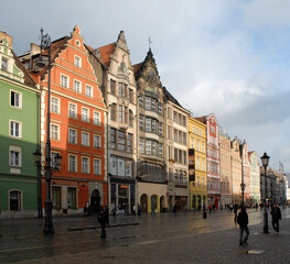 Fototapeta premium Market square in Wroclaw in Poland
