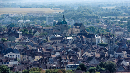 Joigny old city in the Bourgogne region