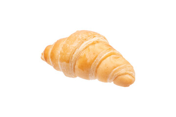Croissant in isolated with clipping path.