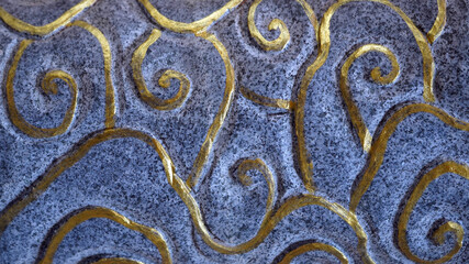 blue and gold texture, cloud style