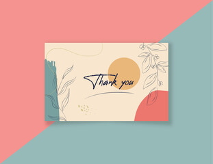 Thank you card