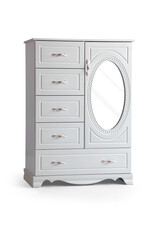 2-door wardrobe isolated on white background