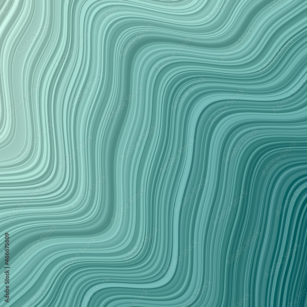 Poster mint-colored abstract wavy background design for digital art or graphics.
