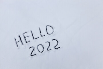 the inscription about the new year 2022