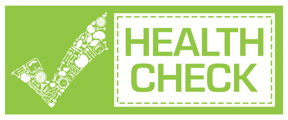 Health Check Green Tick Mark Health Symbols Green Box 