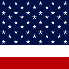 Stars and stripes, abstract background. United States of America independence theme, 4th of July celebration. Vector illustration.