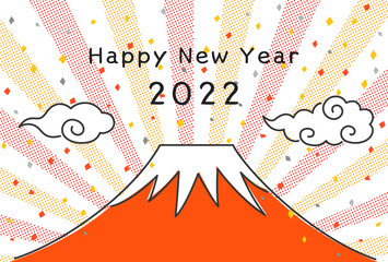 年賀状イラスト　2022