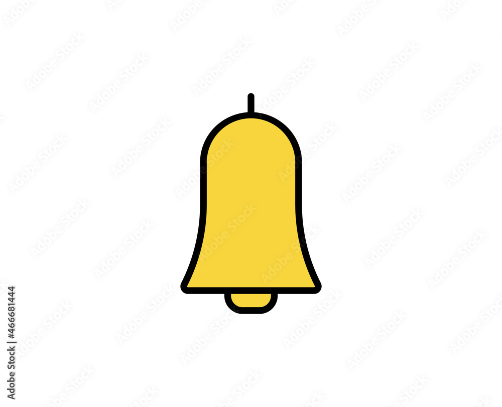 Poster bell line icon. high quality outline symbol for web design or mobile app. thin line sign for design 