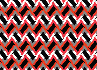 Vector seamless pattern, abstract texture background, repeating tiles, four colors