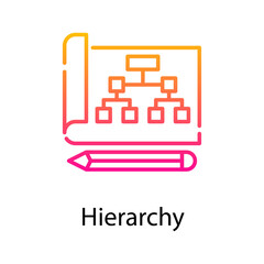 Hierarchy vector gradient Icon Design illustration. Web Analytics Symbol on White background EPS 10 File