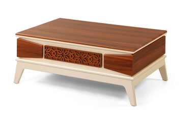 coffee table isolated on white background