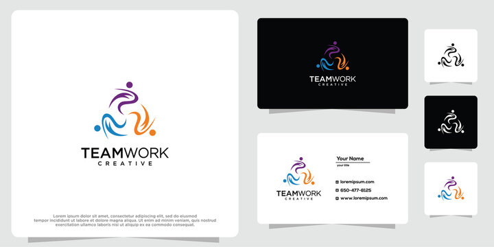 Colorful community inspiration logo template