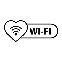 Obraz premium wi fi - vector icon. wifi button signal icon