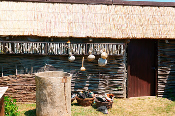 old farm house in the village