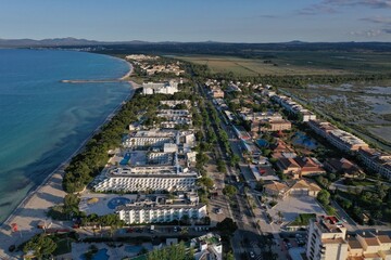 Alcudia playas beach mallorca trip holidays adventure with family
Aerial view 4k Colorful photos
