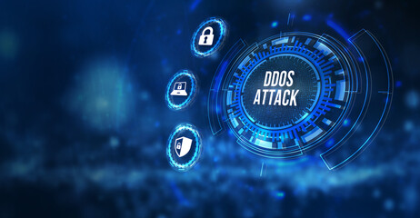 Internet, business, Technology and network concept. Cyber security data protection business technology privacy concept. 3d illustration