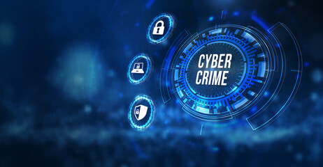 Internet, business, Technology and network concept. Cyber security data protection business technology privacy concept. 3d illustration