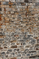 fine texture of ancient building masonry