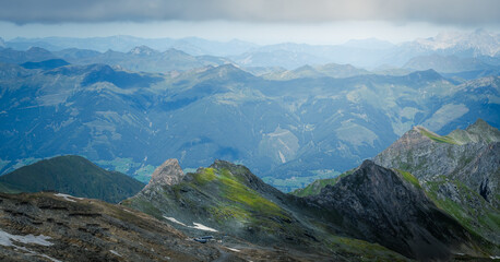 Mountains of the Austrian Alps during summer