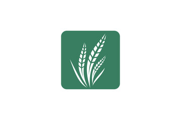 Wheat logo template design vector, icon illustration